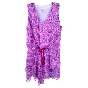Sundance Layered Silk Chiffon Dress - Size 16